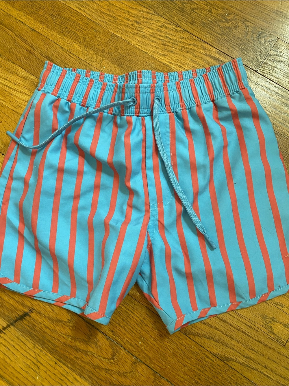Minnow swim boys red blue trunks 9/10